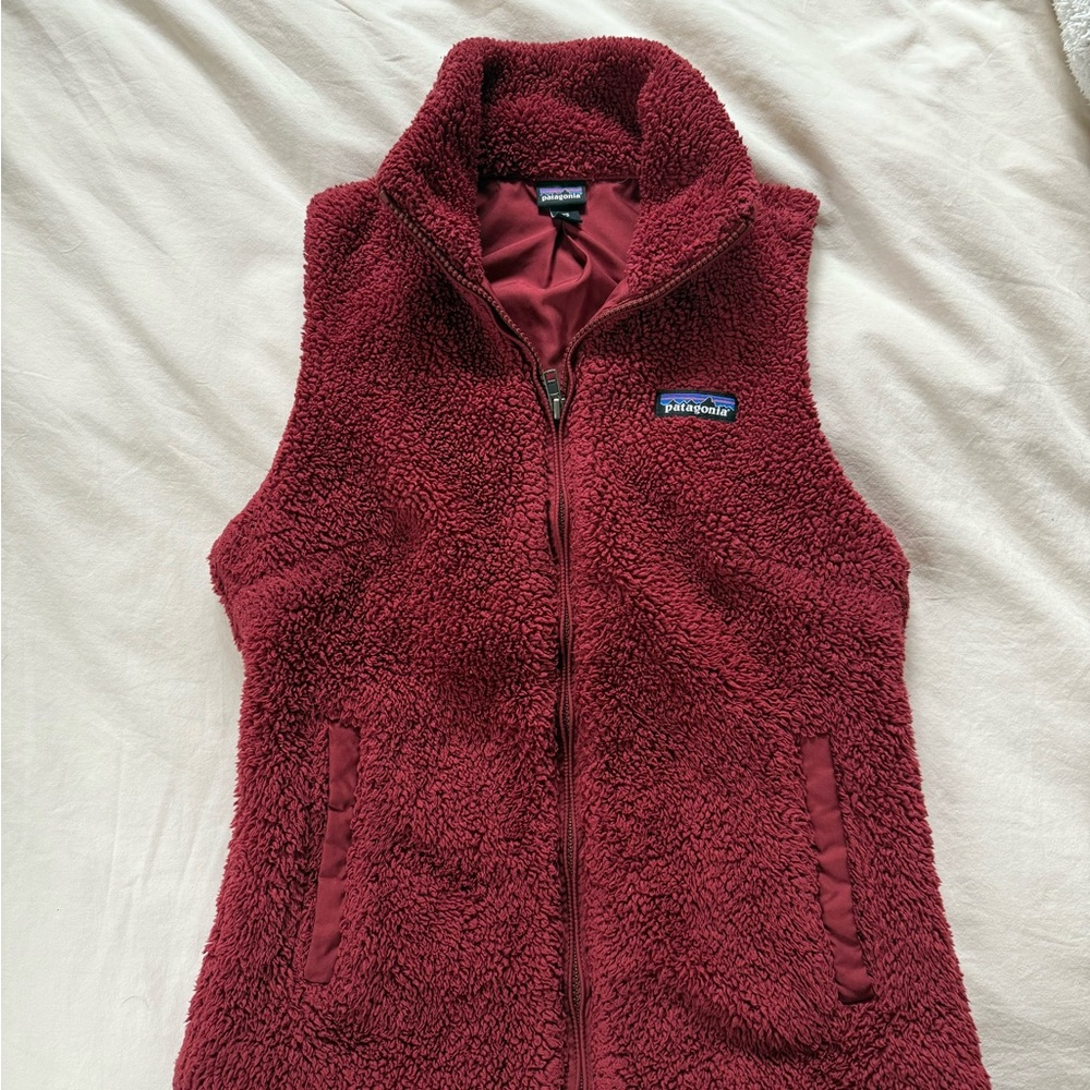 Patagonia Burgundy Fleece Vest
